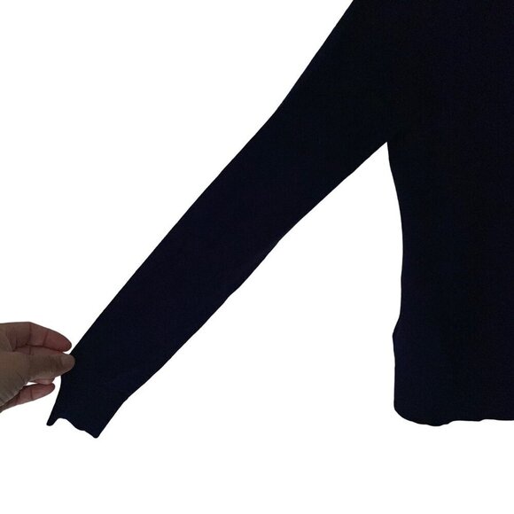 Brooks Brothers Womens Sweater Size XS Blue Shawl Neck Long Sleeve Silk - Picture 8 of 8